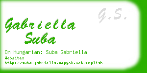 gabriella suba business card